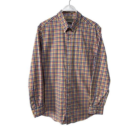 Duluth Trading Co Other - Duluth Trading Co Checkered Trim Fit Long Sleeve Oxford Work Shirt Mens Large